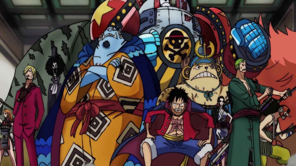The Strawhat Pirates ready to fight their enemies during the Wano Arc.