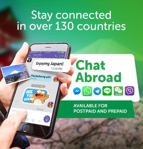 Smart Chat Abroad promo for travelers outside the Philippines