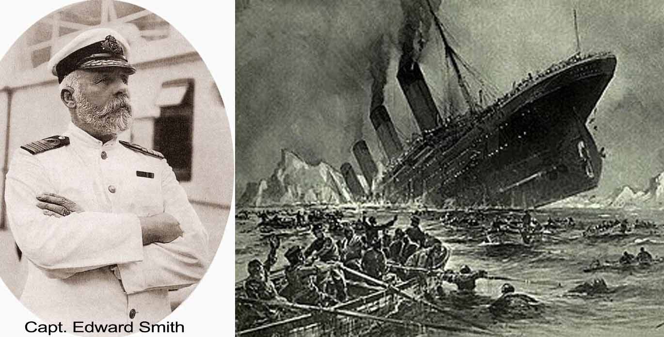 Captain Edward Smith and the sinking of RMS Titanic.