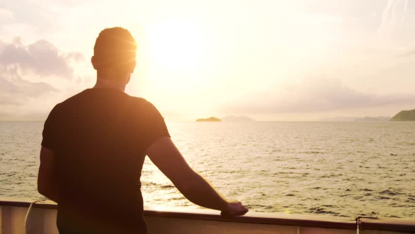 False myths about seaman that destroys our image and reputation. A seafarer watches the sunset while the ship sails on.