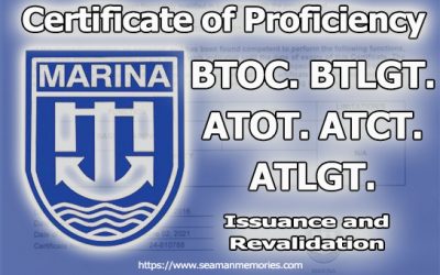 Tanker COP Requirements for BTOCT, BTLGT, ATOT, ATCT, & ATLGT