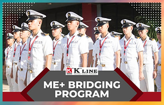 "K" Line Bridging Program Scholarship for mechanical engineers who want to transition to marine engineers.