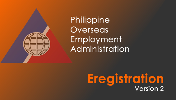 Philippine Overseas Employment Administration (POEA) Eregistration Version 2