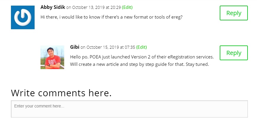 A reader's comment about POEA's newest online platform.