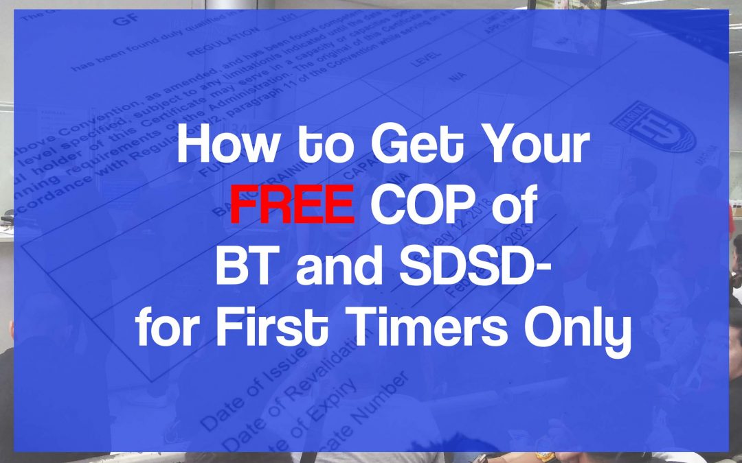 How to Get Your FREE COP of BT & SDSD – for First Timers Only