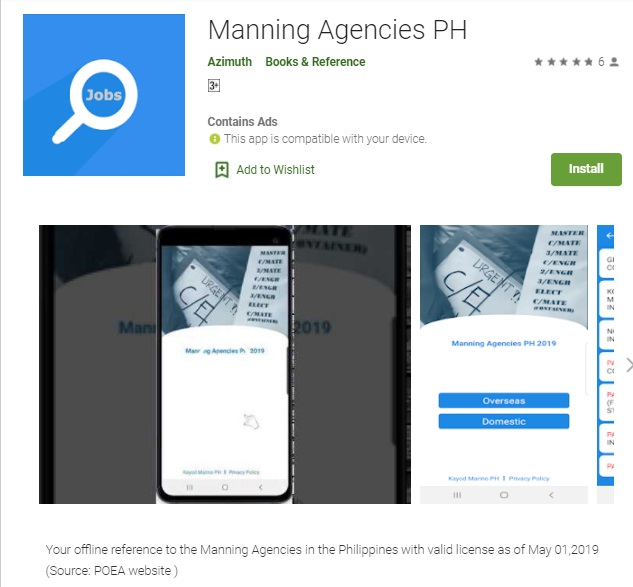 Manning Agencies PH app.