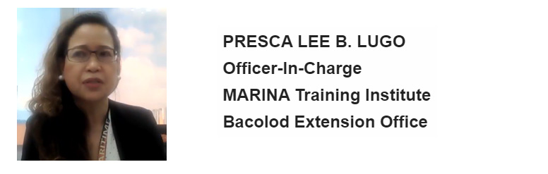 MaRTI Bacolod Officer-in-Charge Ms. Presca Lee B. Lugo
