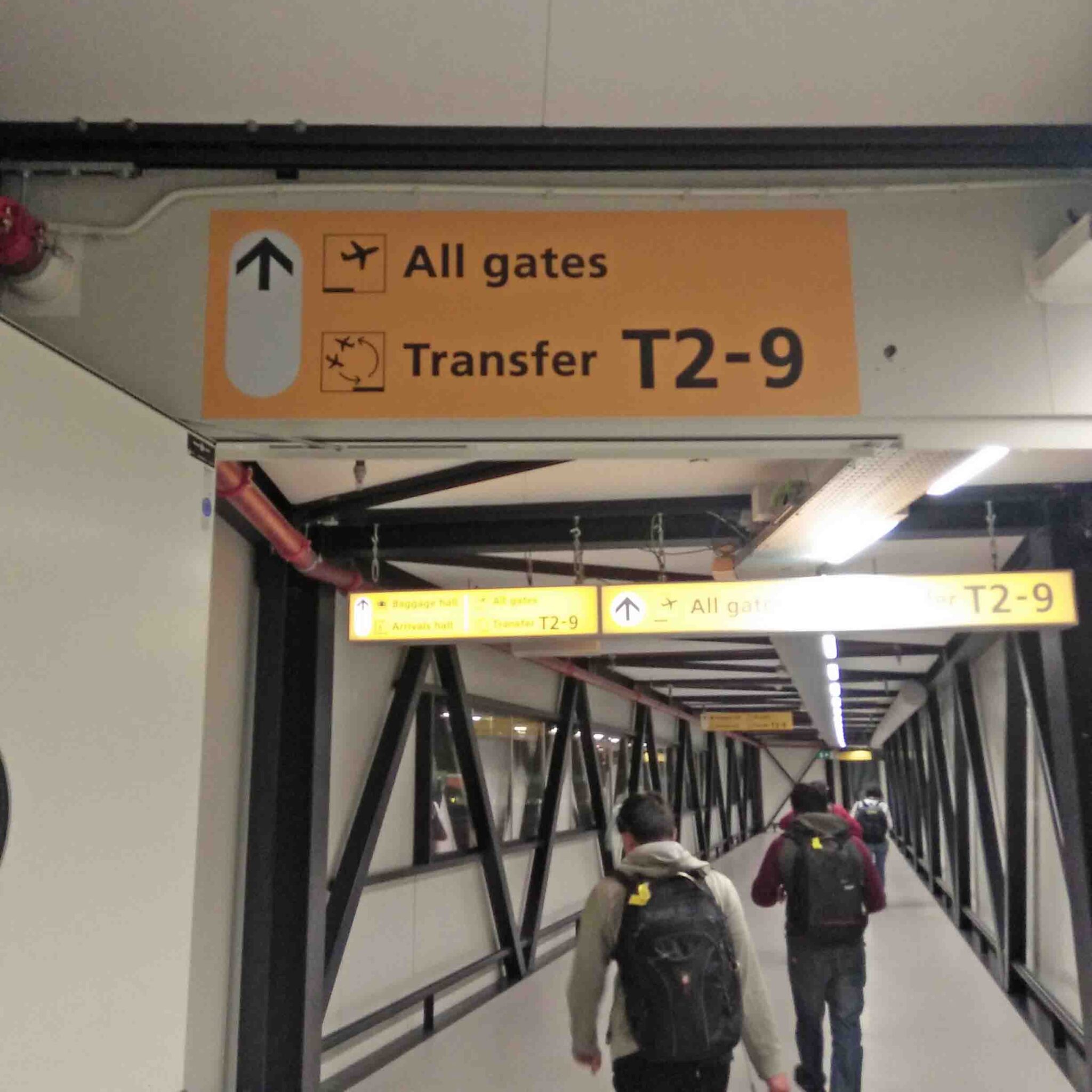 All gates and Transfers upon arriving at Schiphol Airport, Amsterdam for my connecting flight.