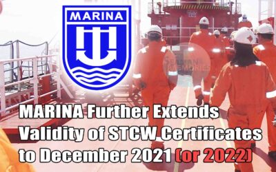 MARINA Further Extends Validity of STCW Certificates to December 2021/ 2022