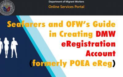 Seafarers & OFW’s Guide in Creating DMW eRegistration Account (formerly POEA eReg)