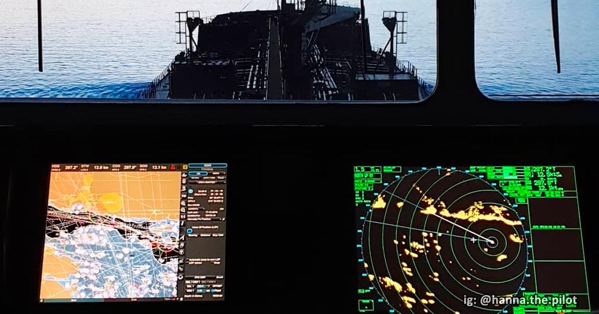 An ECDIS and a RADAR installed side by side.