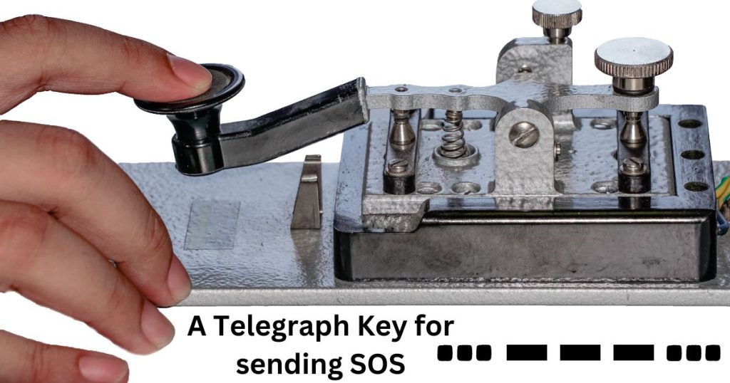 An old telegraph key.